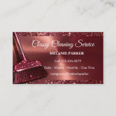 Carte De Visite Services de nettoyage élégants (Devant)