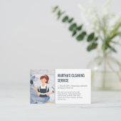 Carte De Visite Services de nettoyage | Entretien avec des produit (Debout devant)