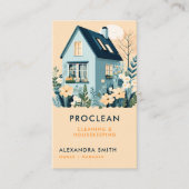 Carte De Visite Services de nettoyage Entretien de la maison Flora (Devant)