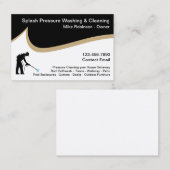 Carte De Visite Services De Nettoyage Et De Lavage De Pression (Devant / Derrière)