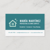 Carte De Visite Services de nettoyage et de maintenance (Devant)
