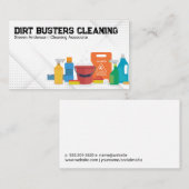 Carte De Visite Services de nettoyage | Fournitures domestiques (Devant / Derrière)
