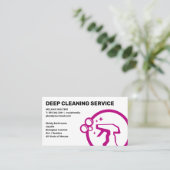 Carte De Visite Services de nettoyage | Graphique de bouteille de (Debout devant)