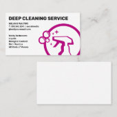 Carte De Visite Services de nettoyage | Graphique de bouteille de (Devant / Derrière)