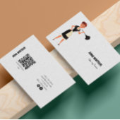 Carte De Visite Services de nettoyage Illustration de femme de mén