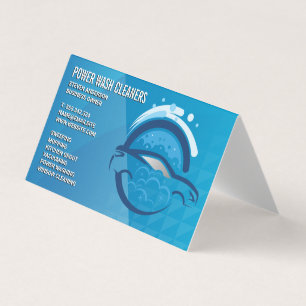 Carte De Visite Services de nettoyage   Lave-auto sous pression à 