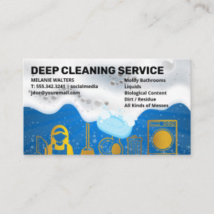 Carte De Visite Services de nettoyage Les soap-sons Outils de