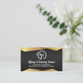 Carte De Visite Services de nettoyage | Logo de bouteille de Spray (Debout devant)