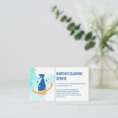 Carte De Visite Services de nettoyage | Logo de pulvérisation (Debout devant)