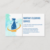 Carte De Visite Services de nettoyage | Logo de pulvérisation (Devant)
