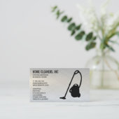 Carte De Visite Services de nettoyage | Logo du vide (Debout devant)