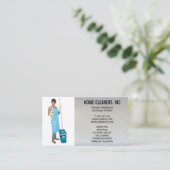 Carte De Visite Services de nettoyage | Maid (Debout devant)