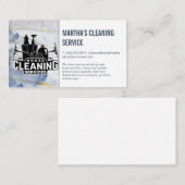 Carte De Visite Services de nettoyage | Maid Cleaning Tools Busine (Devant / Derrière)