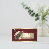 Carte De Visite Services de nettoyage Maid House Conserver Parties (Debout devant)