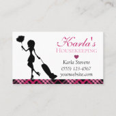 Carte De Visite Services De Nettoyage Maid Maid House (Devant)