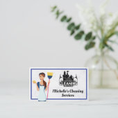Carte De Visite Services de nettoyage | Maid | Marbre (Debout devant)