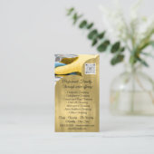 Carte De Visite Services de nettoyage Maison de conservation QRCod (Debout devant)