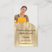 Carte De Visite Services de nettoyage Maison de conservation QRCod (Dos)