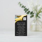 Carte De Visite Services de nettoyage Maison de conservation QRCod (Debout devant)