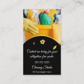 Carte De Visite Services de nettoyage Maison de conservation QRCod (Dos)