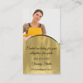 Carte De Visite Services de nettoyage Maison de conservation QRCod (Dos)