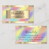 Carte De Visite Services de nettoyage Maison de femme de ménage Te (Devant / Derrière)