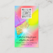 Carte De Visite Services de nettoyage Maison de maintien du logo Q (Dos)