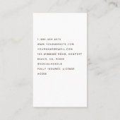 Carte De Visite Services de nettoyage Ménage Rétro Cute Accueil (Dos)