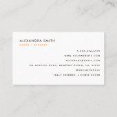 Carte De Visite Services de nettoyage Ménage Rétro Cute House (Dos)