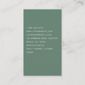 Carte De Visite Services de nettoyage Ménage Scandi House Green (Dos)