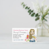 Carte De Visite Services de nettoyage ménager (Debout devant)