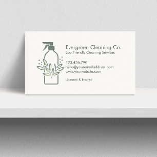 Carte De Visite Services de nettoyage minimal Services de nettoyag