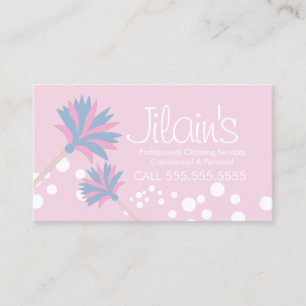 Carte de visite Services de nettoyage Mop Bubbles