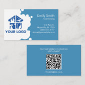 Carte De Visite Services de nettoyage Mousse Logo personnalisé Cod (Devant / Derrière)