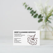 Carte De Visite Services de nettoyage | Nettoyage des domestiques (Debout devant)