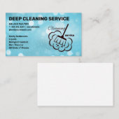 Carte De Visite Services de nettoyage | Nettoyage des domestiques  (Devant / Derrière)