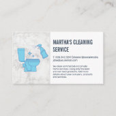 Carte De Visite Services de nettoyage | Nettoyage des toilettes (Devant)