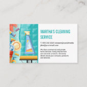 Carte De Visite Services de nettoyage | Nettoyer le plateau de tai (Devant)