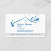 Carte De Visite Services de nettoyage professionnel (Dos)
