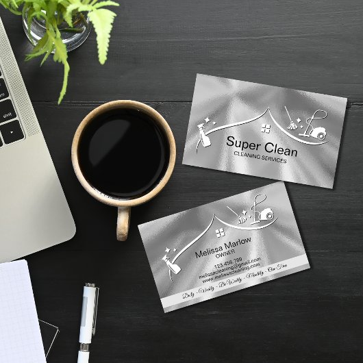 Carte De Visite Services de nettoyage professionnel de maison