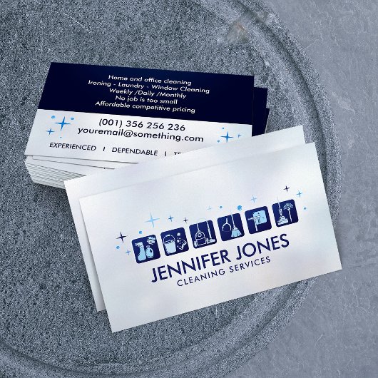 Carte De Visite Services de nettoyage professionnel de maison