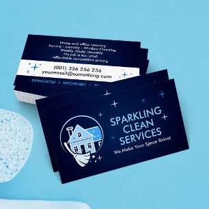 Carte De Visite Services de nettoyage professionnel de maison