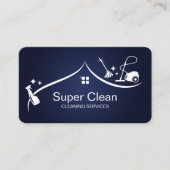 Carte De Visite Services de nettoyage professionnel de maison (Devant)