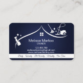 Carte De Visite Services de nettoyage professionnel de maison (Dos)