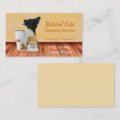 Carte De Visite Services de nettoyage professionnel du bois nature (Devant / Derrière)