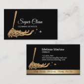 Carte De Visite Services de nettoyage professionnel Maison de nett (Devant / Derrière)