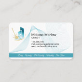 Carte De Visite Services de nettoyage professionnel moderne (Dos)