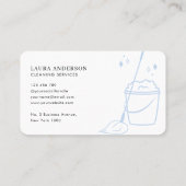 Carte De Visite Services de nettoyage professionnels Concierge Ble (Dos)