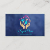 Carte De Visite Services de nettoyage professionnels de la maison  (Devant)