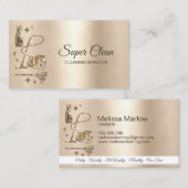 Carte De Visite Services de nettoyage professionnels de la maison  (Devant / Derrière)